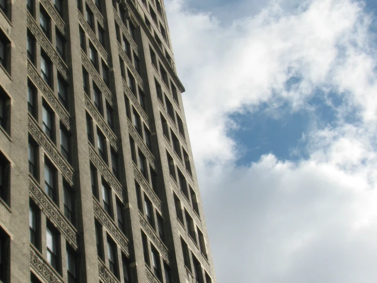 a very tall building with windows that is very high