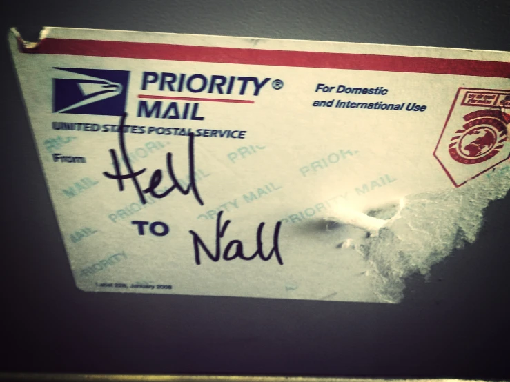 a mail card has been handed to us postal service employees