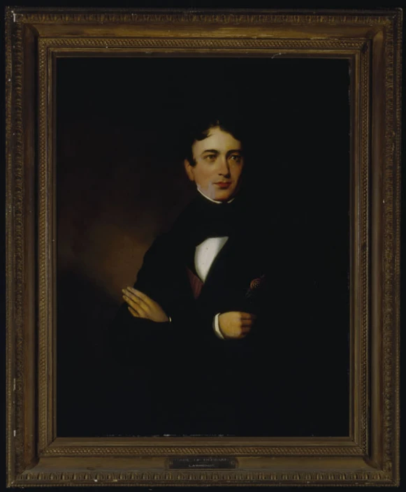 portrait of young man in dress clothes, possibly a gentleman