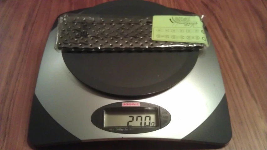 the timer is on the scale displaying a large amount