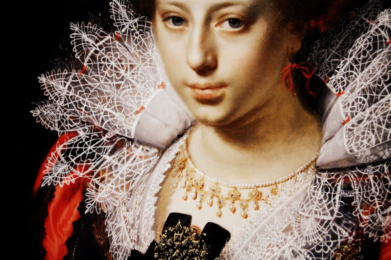 an image of a woman in art with a necklace