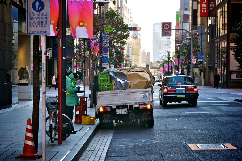 a vehicle that is pulling out of the street