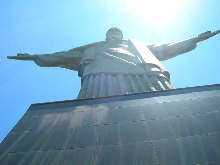 the statue looks like it has many arms