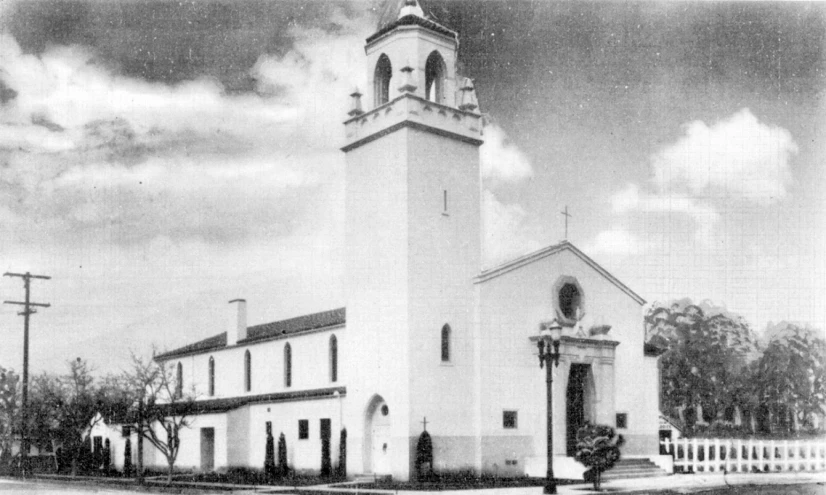 the white and black po is a historical church