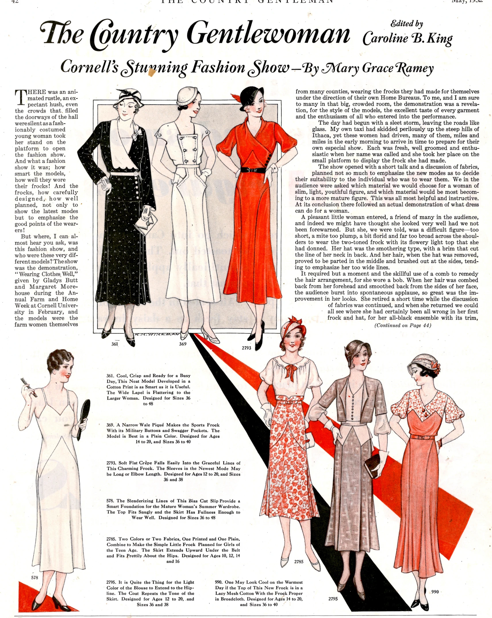 a poster with ladies'clothing and their outfits