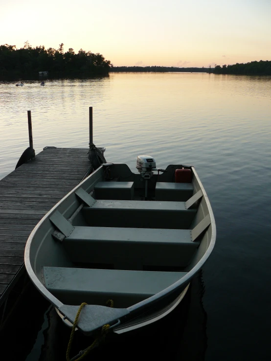 there is a boat docked at the dock