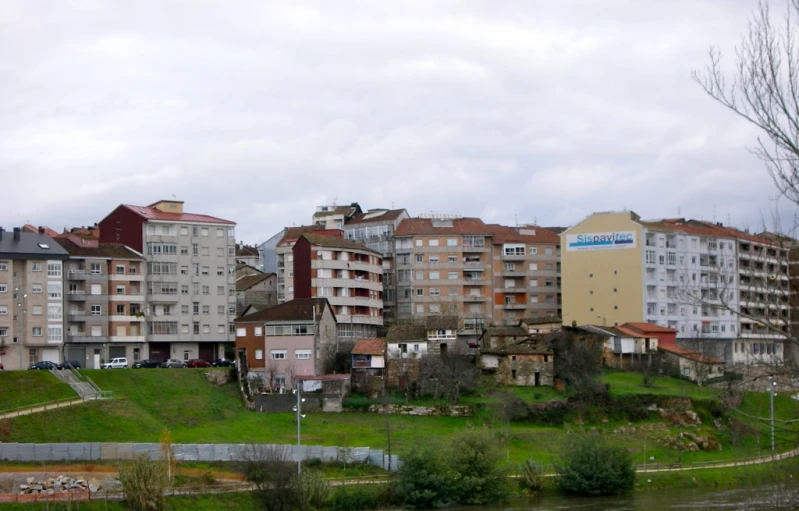 the city is being developed on the other side of the river