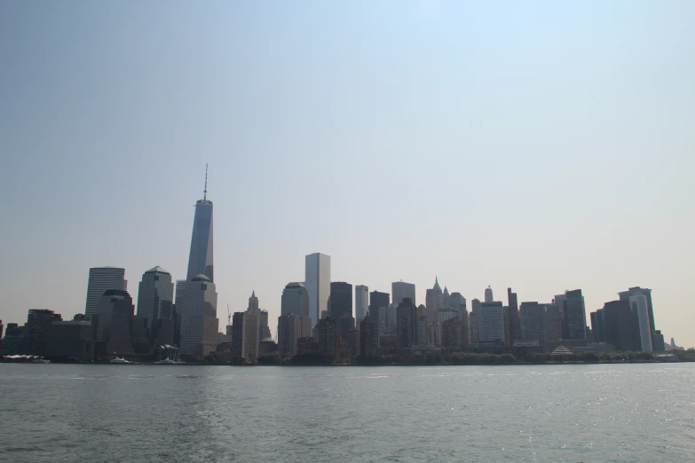 the view of a large city from the water