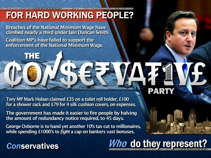 the cow sewalve party ad for the conservative business council