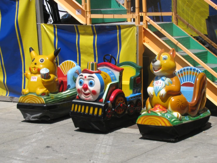 a number of rides in a circus