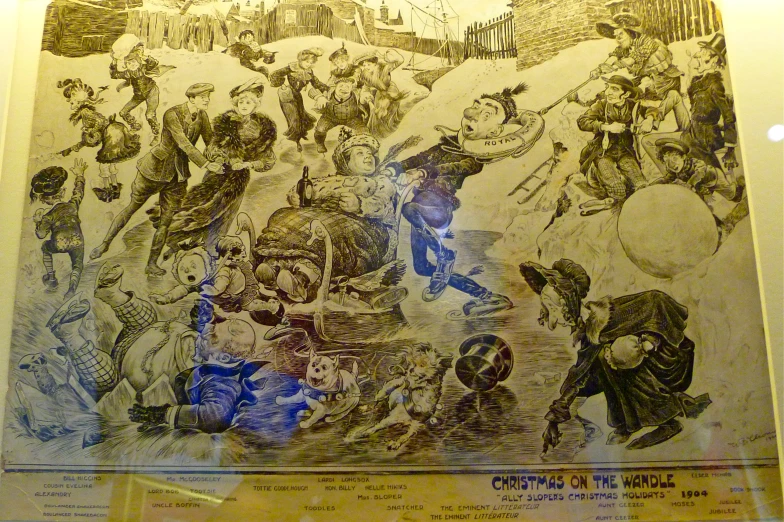 a poster featuring the first world war shows military groups at the end of a battle