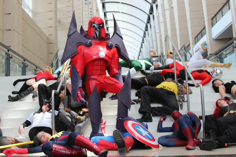 an image of a group of people with superhero costumes