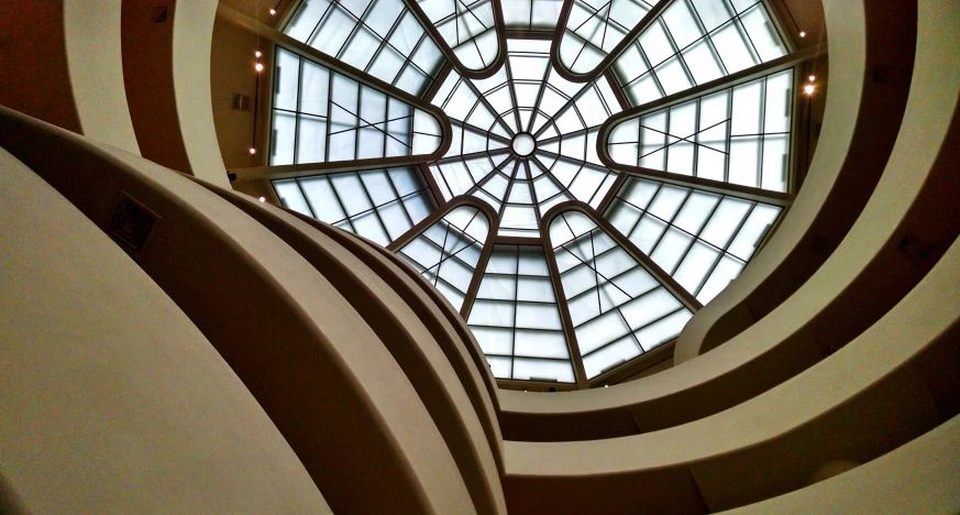 a ceiling with several lights in it