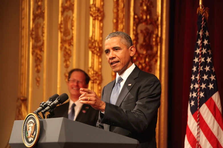 president obama giving a speech in the white house