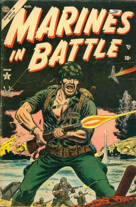 a cover of a comic book featuring an army man