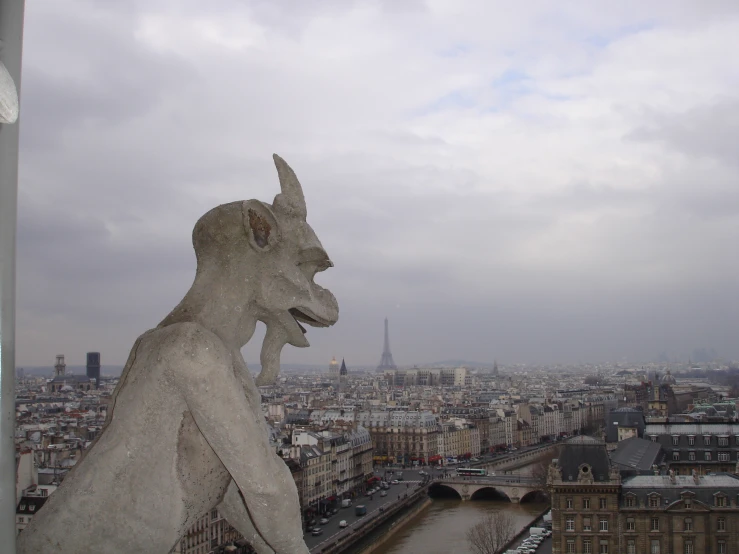 view of the city from a rooftop of a building