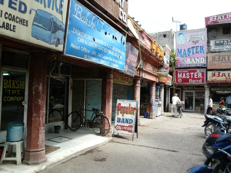 the stores on the street are empty of customers