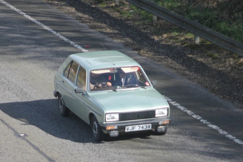 a car that is sitting in the street