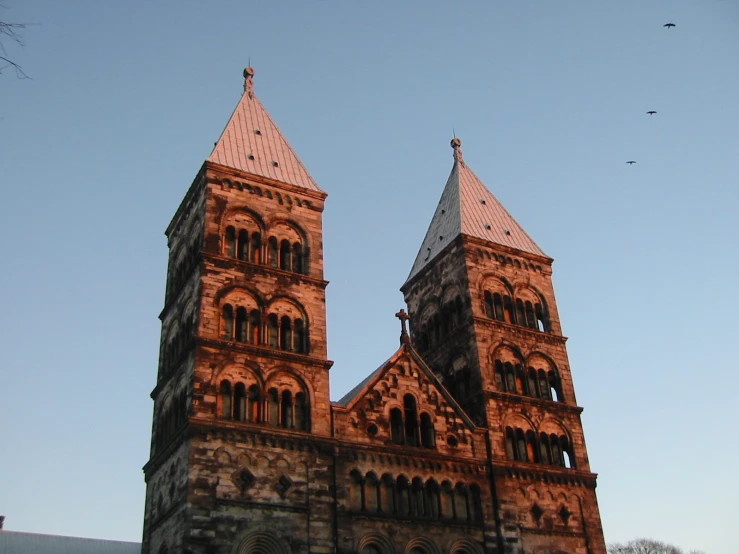 an image of a very tall church building