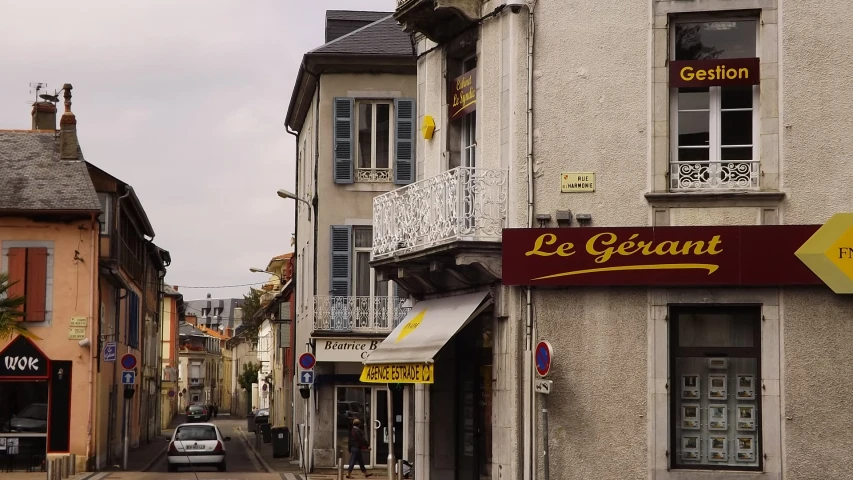 the building with a sign on the outside of it