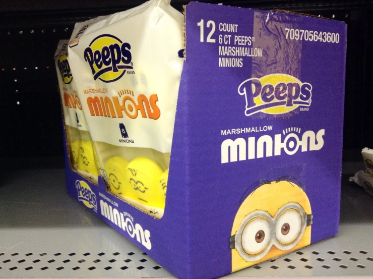 a bag of minion's cereal and some bananas