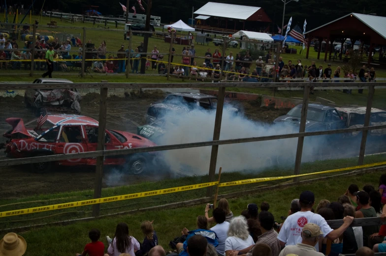 a truck that has rolled over on it is throwing it's tires