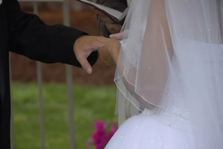 someone holding a knife getting ready to get married