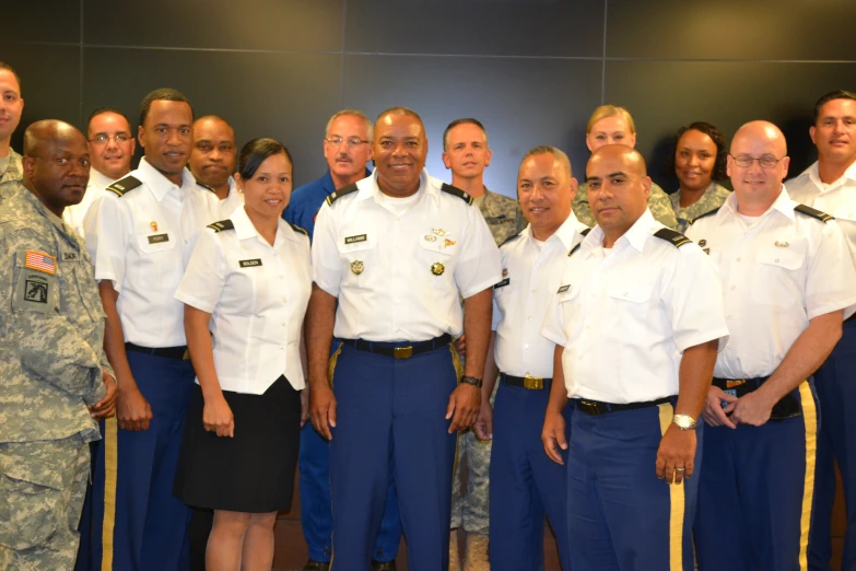 a group of military men standing next to each other