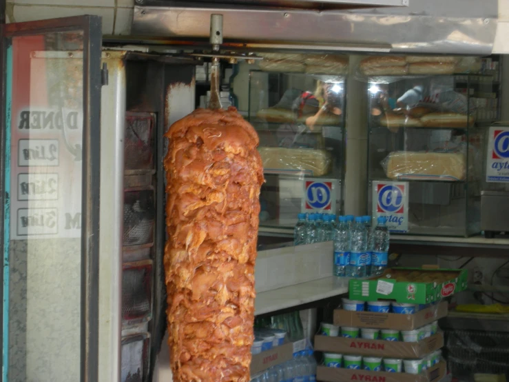 bread on a stick at a deli