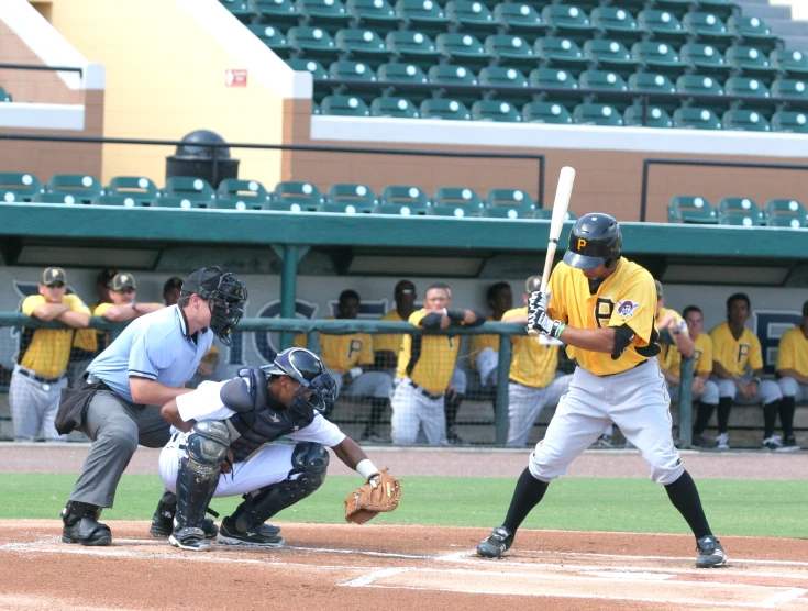 the batter is ready for his turn at bat