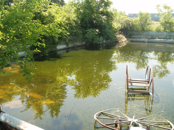 an image of a large body of water with dock