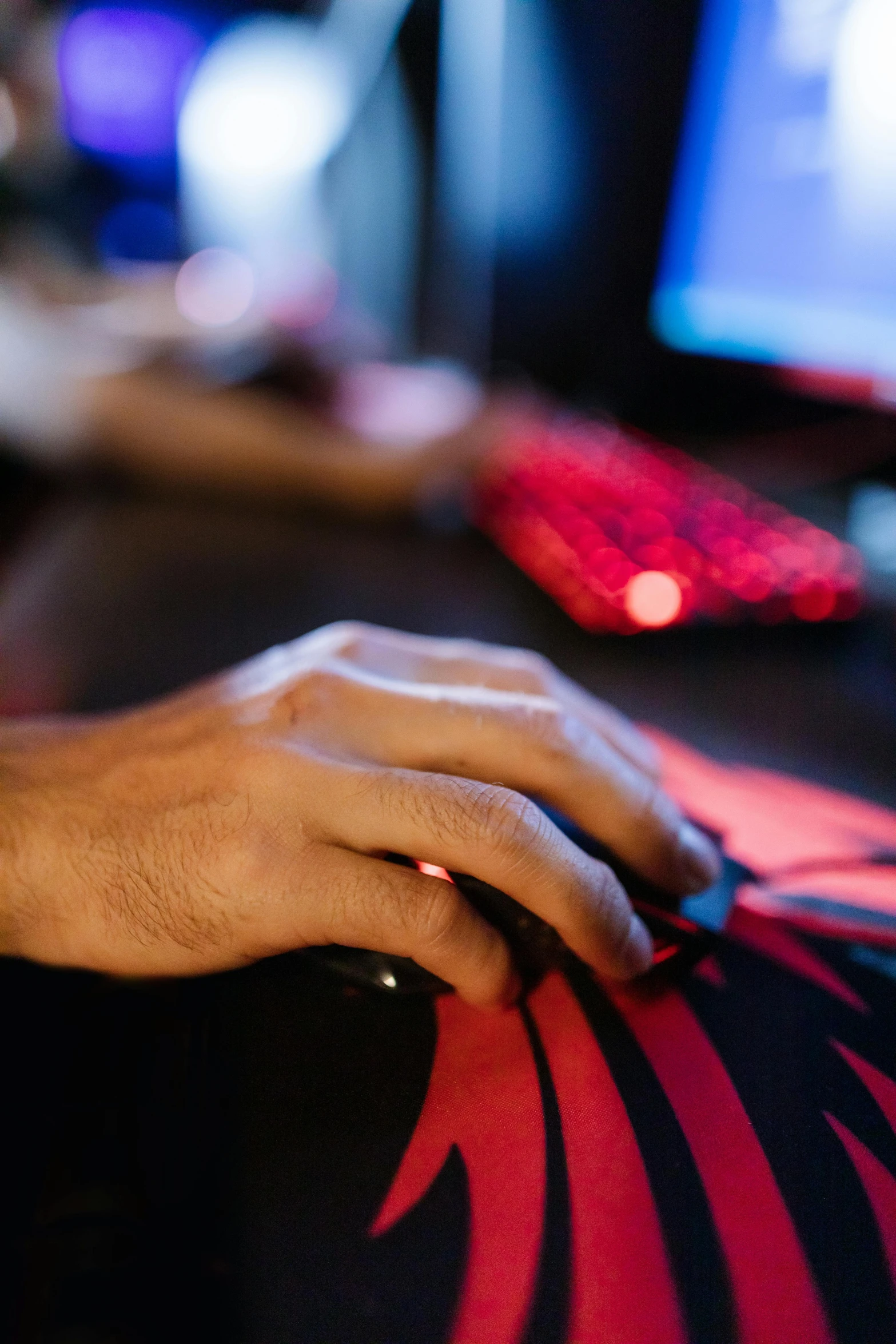 a close up of a person's hand on a mouse, computer graphics, reddit, team ibuypower, contemplating, avatar image, esports