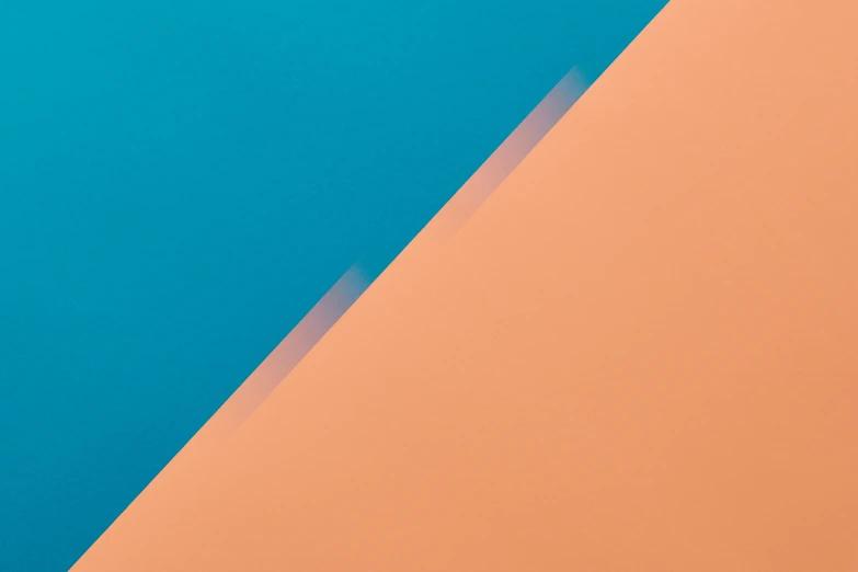 a close up of an orange and blue wall, layered paper style, turquoise horizon, diagonal, amoled wallpaper