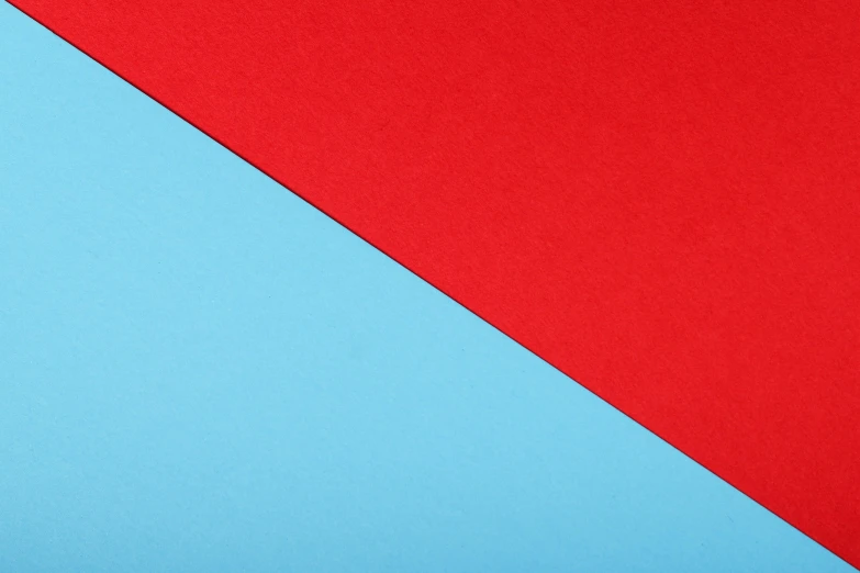 a pair of scissors sitting on top of a red and blue piece of paper, inspired by Malevich, unsplash, color field, red and cyan, abstract detail, diagonal, (abstract)