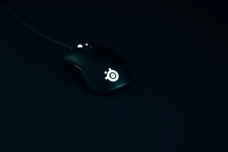 a computer mouse sitting on top of a black surface, reddit, computer art, background image, xbox, instagram post, unblur