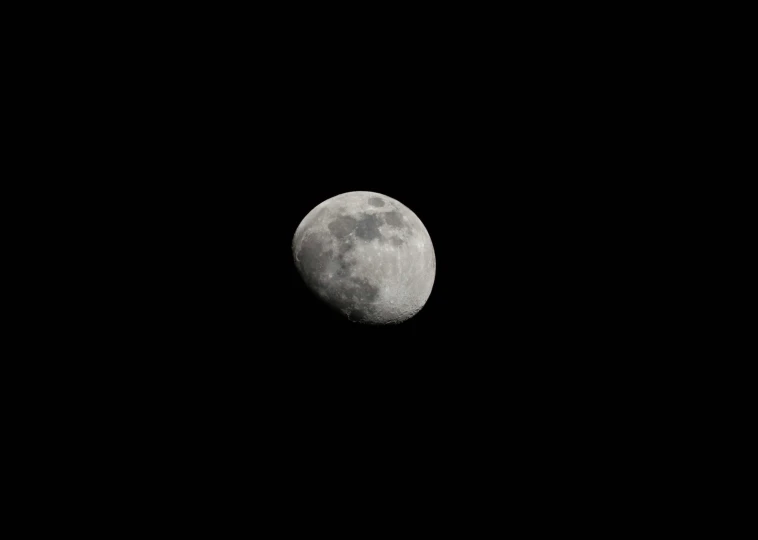 the moon is lit up in the dark sky, a black and white photo, pexels, minimalism, ✨🕌🌙, 2 4 mm iso 8 0 0 color, hexagon moon, white moon