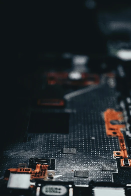 a close up of a computer mother board, a computer rendering, by Adam Marczyński, unsplash, portrait of an android, ilustration, a high angle shot, mid shot photo