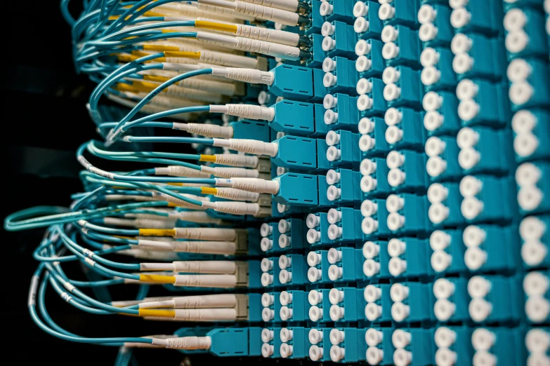 a bunch of wires that are connected to each other, ap photo, cloud server, displays, max dennison