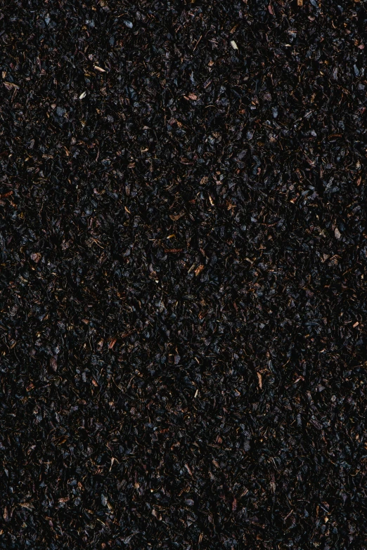 a close up of a pile of dirt, an album cover, reddit, hurufiyya, seamless micro detail, carbon fibers, high quality material bssrdf, black rococo