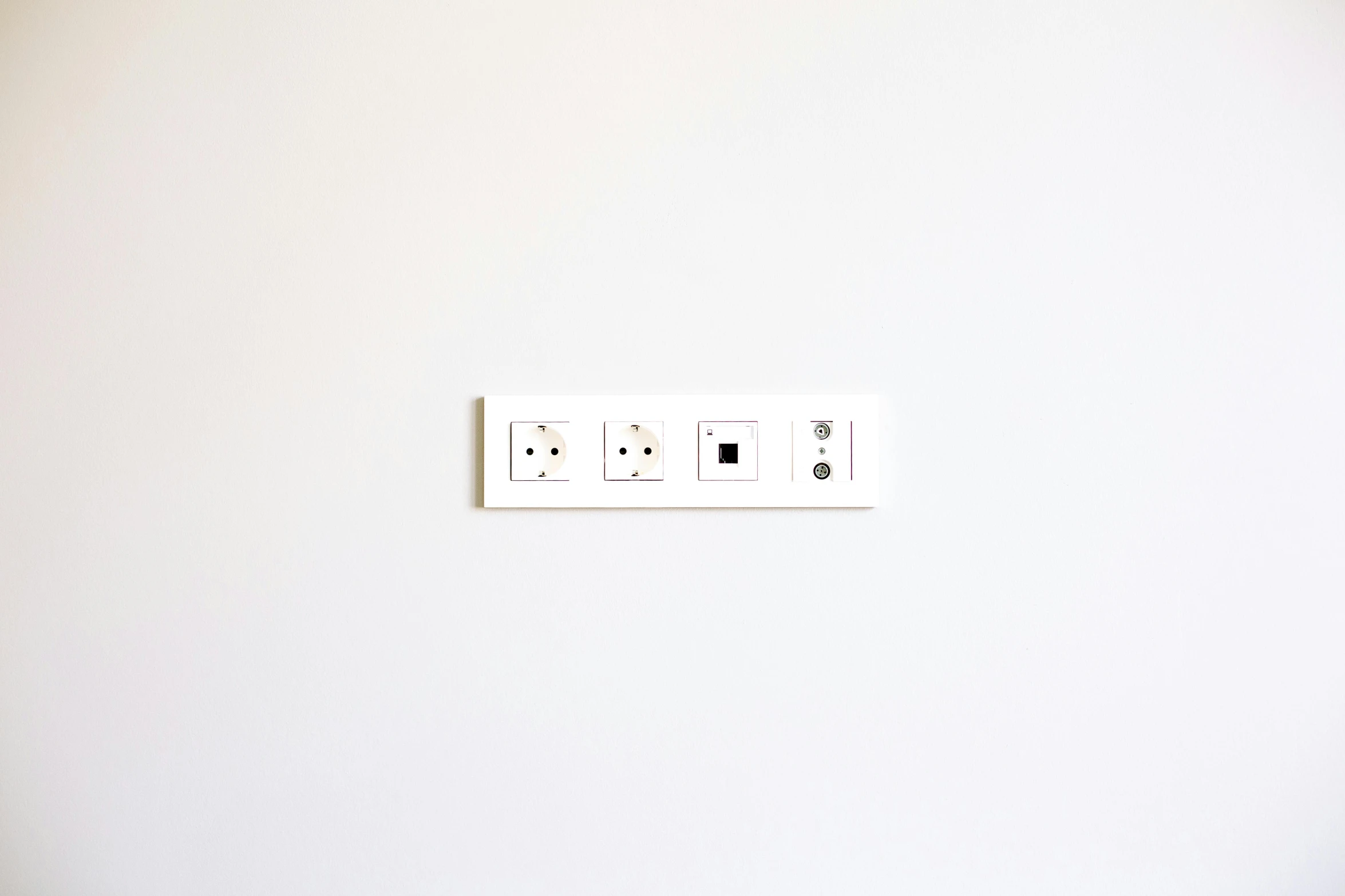 a close up of a light switch on a wall, a minimalist painting, by Cerith Wyn Evans, conceptual art, pictogram, artwork, recessed, computer