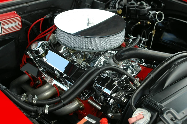 a close up of an engine in a car, square, chrome, featuring engine, most popular