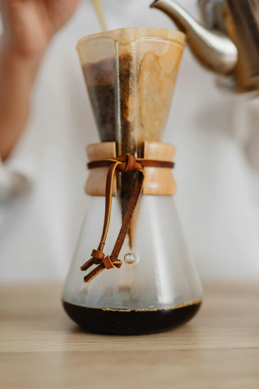 a pour pour pour pour pour pour pour pour pour pour pour pour pour pour pour pour pour pour pour pour pour pour pour pour pour pour pour, a portrait, by Ben Zoeller, unsplash, ancient coffee machine, ribbon, made of lab tissue, closeup - view