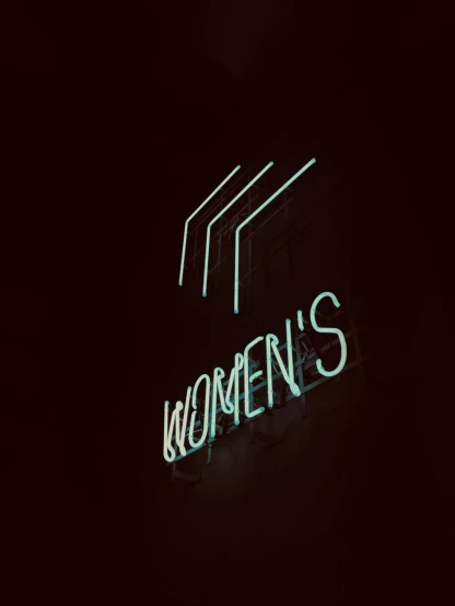 a neon sign on the side of a building, unsplash contest winner, feminist art, barely seen women, 8 k ), ✨🕌🌙, saint womans