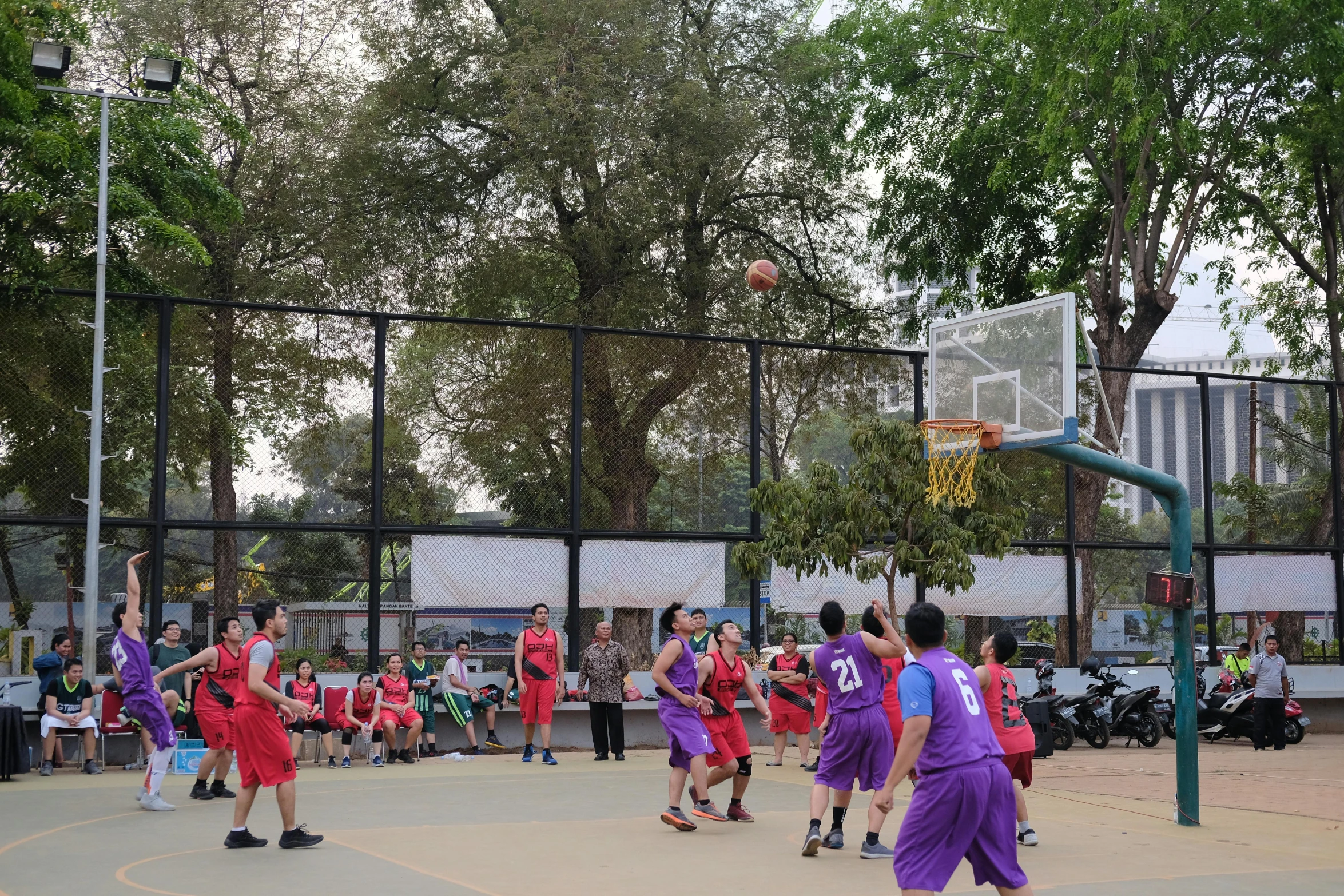 a group of young men playing a game of basketball, 15081959 21121991 01012000 4k, bangkuart, 8k no blur, wearing basketball jersey