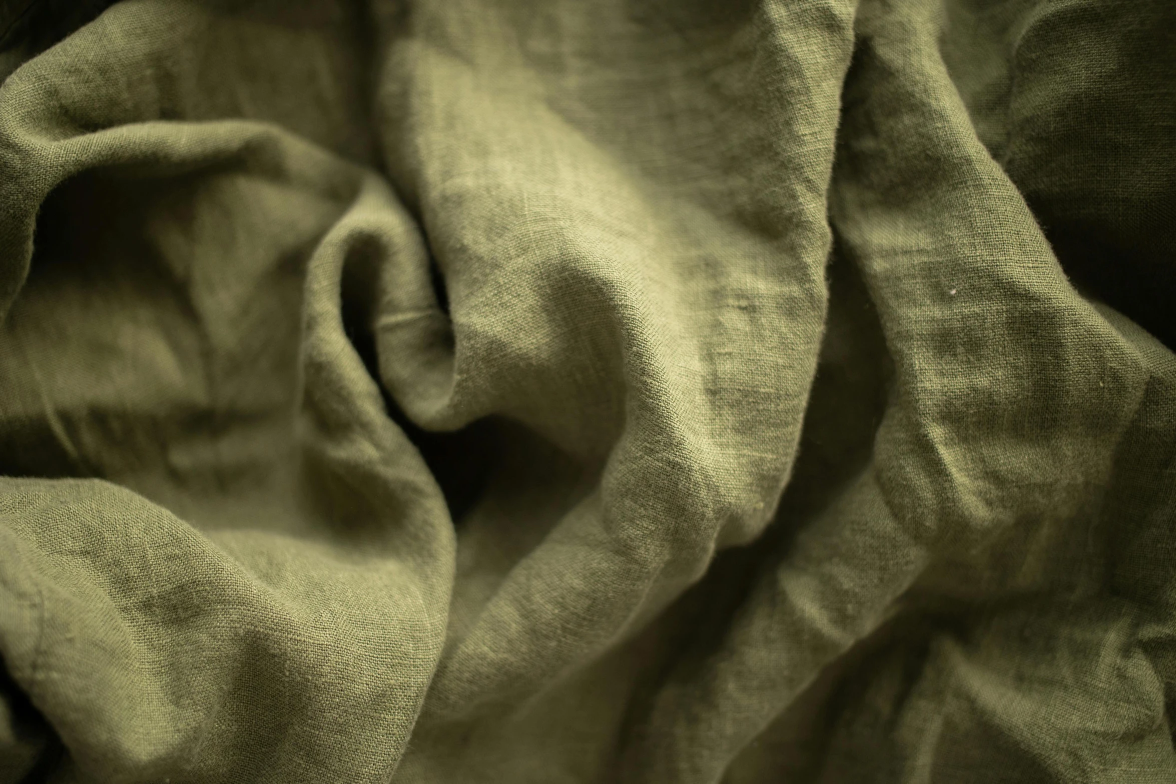 a close up of a piece of linen, unsplash, olive green, cinematic still, detailed product image, vintage glow
