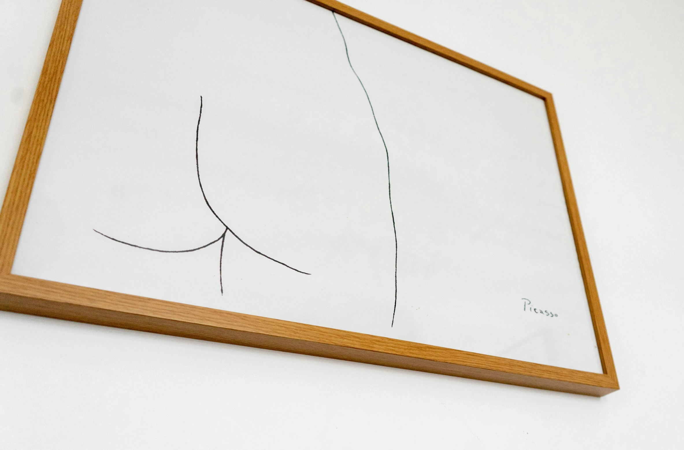 a picture hanging on the wall of a bathroom, inspired by Tracey Emin, pexels contest winner, minimalist line drawing, bottom body close up, whiteboards, shaped derriere