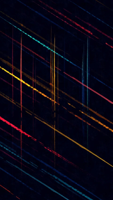 multicolored lines on a black background, unsplash, generative art, diagonal spell vfx, scribbled lines, analogue texture, threads