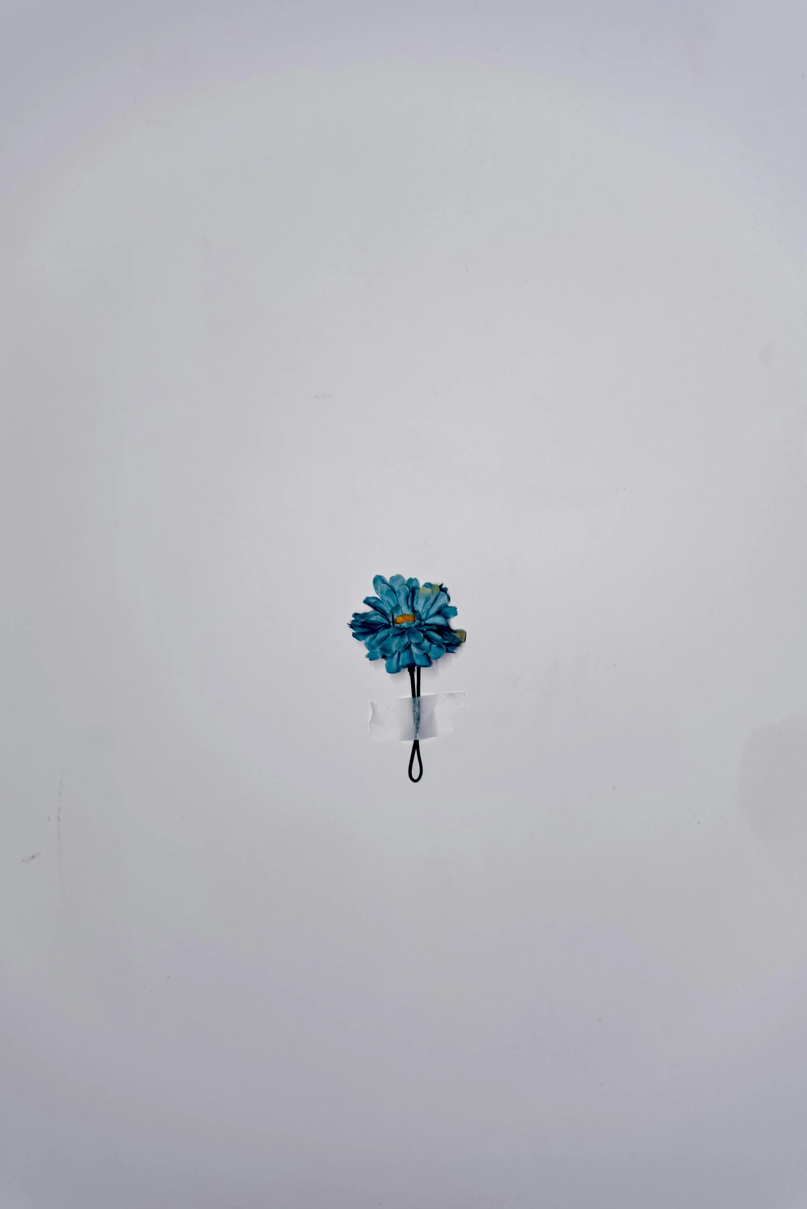 a kite that is flying in the sky, an album cover, reddit, conceptual art, glass flowers, ((blue)), made of paperclips, wall ]