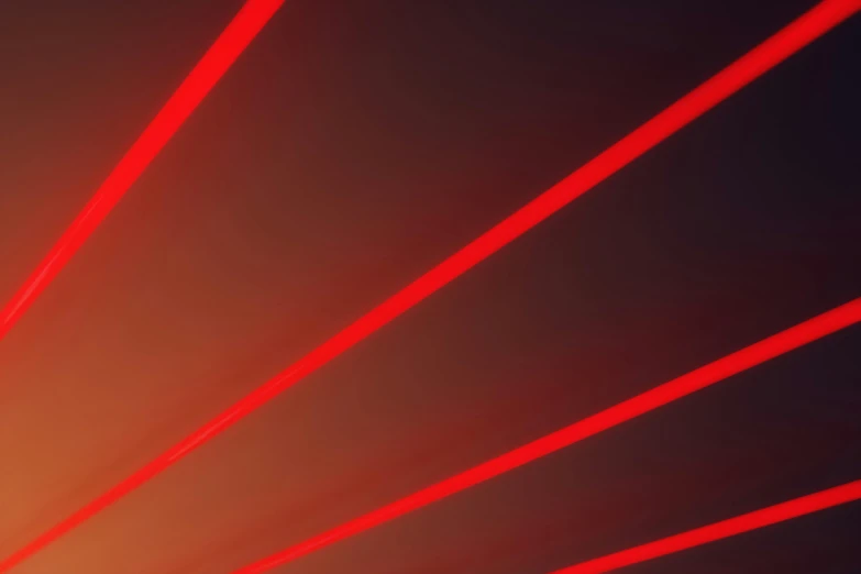 a red light streaks across a black background, a raytraced image, pexels, rayonism, glowing orange lasers, red glow in sky, laser wip, simple red background