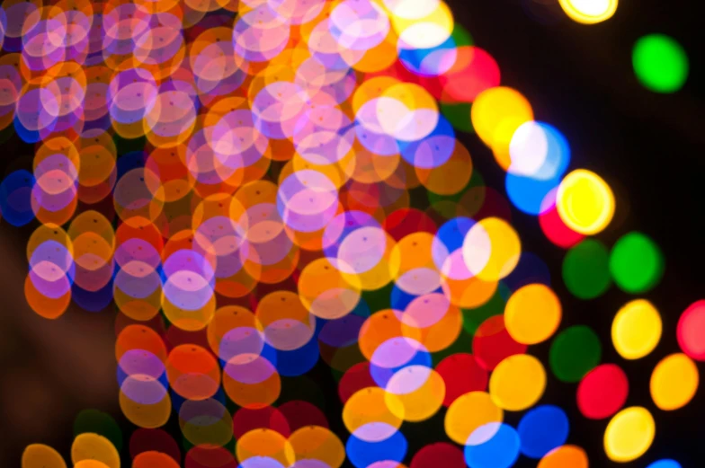 a close up of a bunch of lights, by Jan Rustem, pexels, pointillism, colorful”